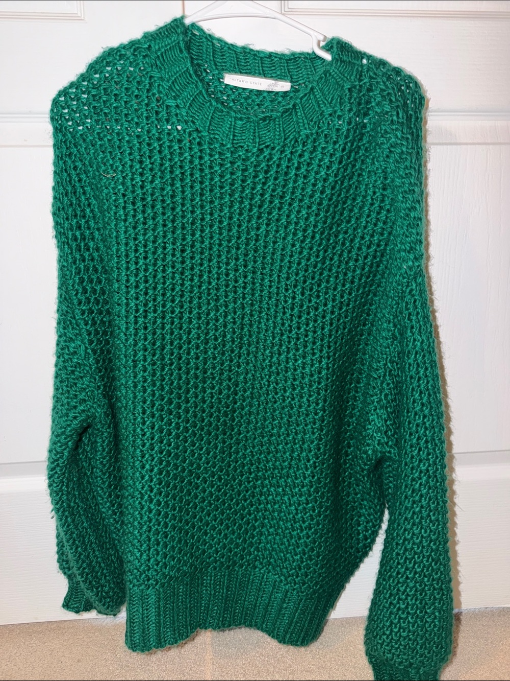 Altar’d State oversized  Green Chunky Knit Sweater XS